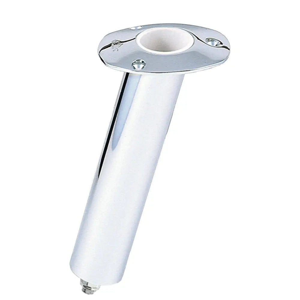 Lee’s 15 Degree Stainless Steel Swivel Base Flush Mount Rod Holder - Medium - 2’’ OD X 6.5’’ Tube f/ Small Bent Butts