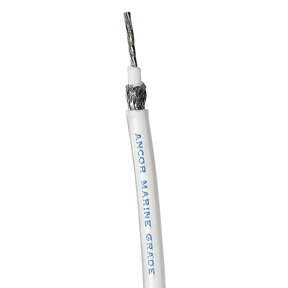 Ancor RG 8X White Tinned Coaxial Cable - 100 [151510] - Wire