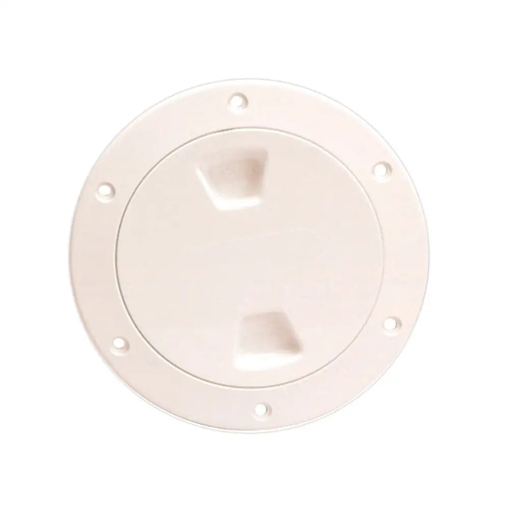 Beckson 4’’ Smooth Center Screw-Out Deck Plate - Beige [DP40-N] - Deck Plates