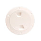 Beckson 4’’ Smooth Center Screw-Out Deck Plate - Beige [DP40-N] - Deck Plates
