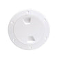 Beckson 4’’ Smooth Center Screw-Out Deck Plate - White [DP40-W] - Deck Plates