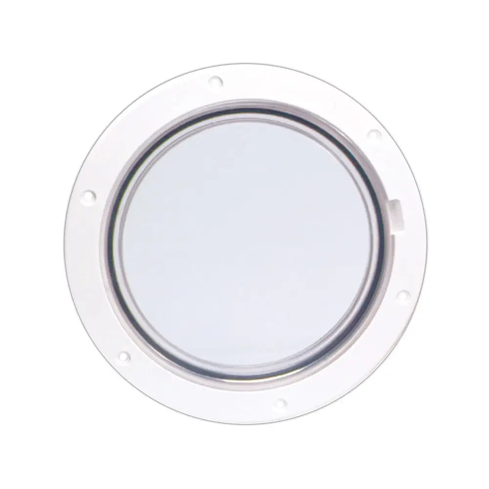 Beckson 6’’ Clear Center Pry-Out Deck Plate - White [DP61-W-C] - Deck Plates