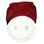 Beckson 6’’ Stow-Away Deck Plate - White w/12’’ Bag [DP60BW] - Deck Plates