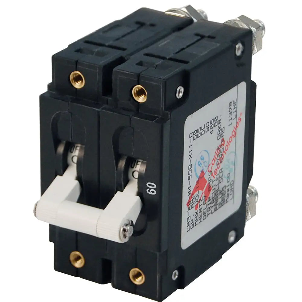 Blue Sea 7254 C-Series Double Pole Circuit Breaker - 60A [7254] - Circuit Breakers