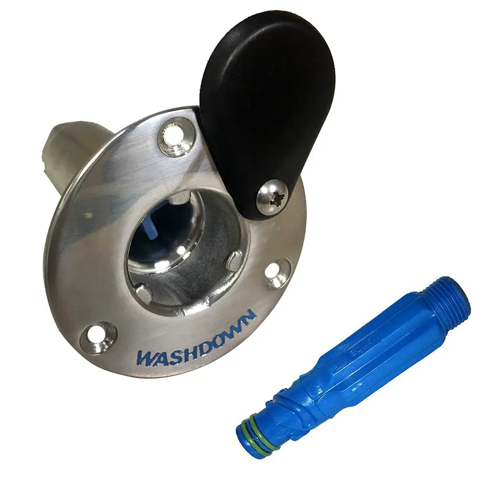 Jabsco Stainless Steel Quick-Release Hose Deck Mount Fitting Hose Adapter [31911-0000] - Washdown / Pressure Pumps