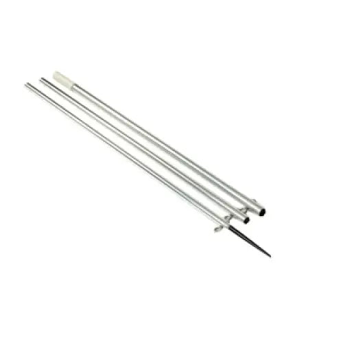 Lee’s 12’ MKII Bright Silver Pole w/Black Spike - 1 3/8’’ OD [AO8712CR] - Outriggers