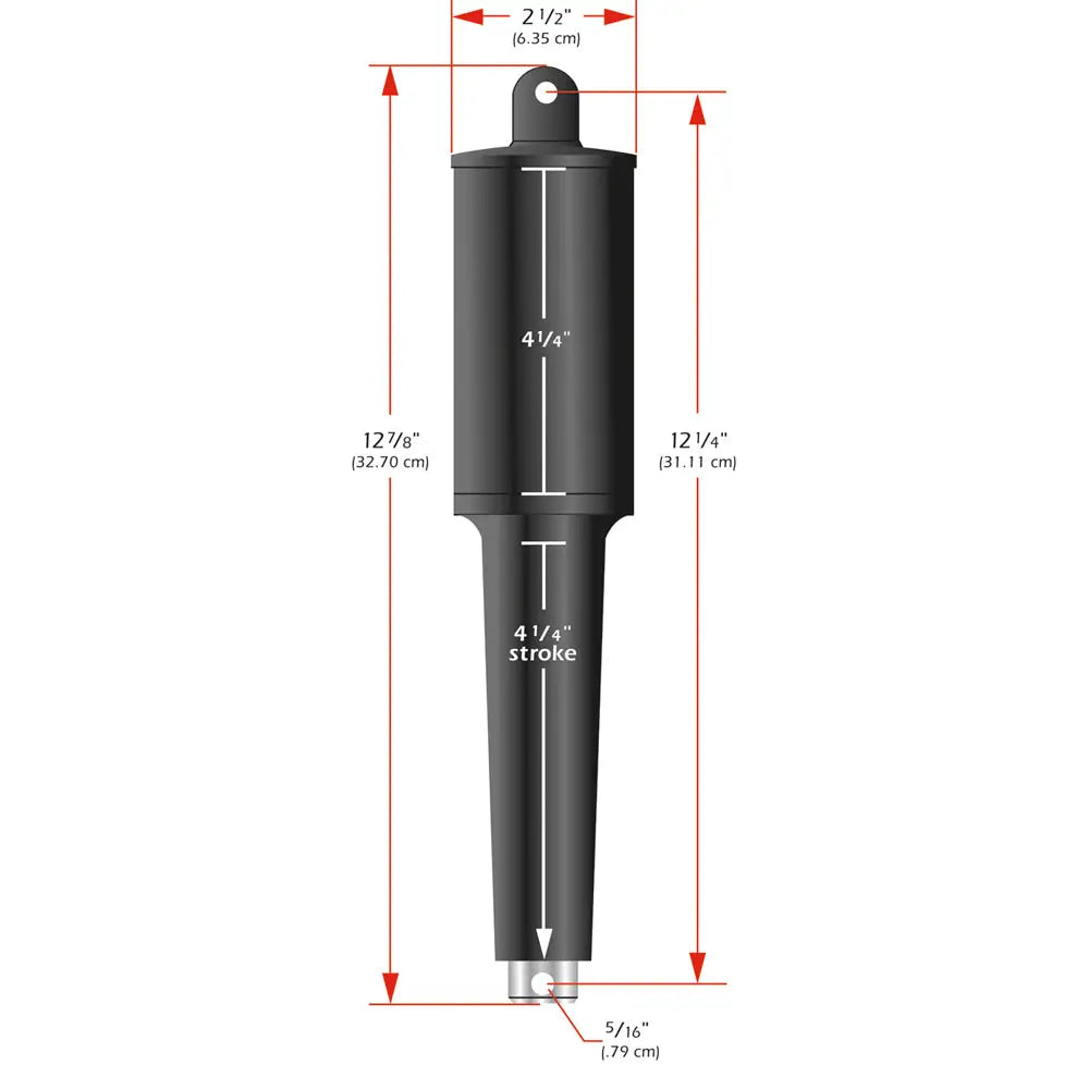 Lenco 102XD Extreme Duty Actuator - 24V - 4-1/4’’ Stroke - 5/16’’ Hardware [15067-001] - Trim Tab Accessories