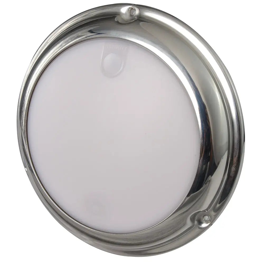 Lumitec TouchDome - Dome Light - Polished SS Finish - 2-Color White/Blue Dimming [101097] - Dome/Down Lights