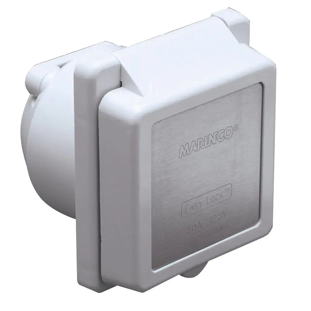 Marinco 301EL-B 30A Power Inlet - White - 125V [301EL-B] - Shore Power