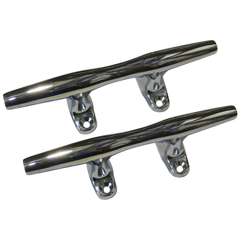 Perko 4’’ Open Base Cleat - Chrome Plated Zinc - Pair [1188DP4CHR] - Cleats