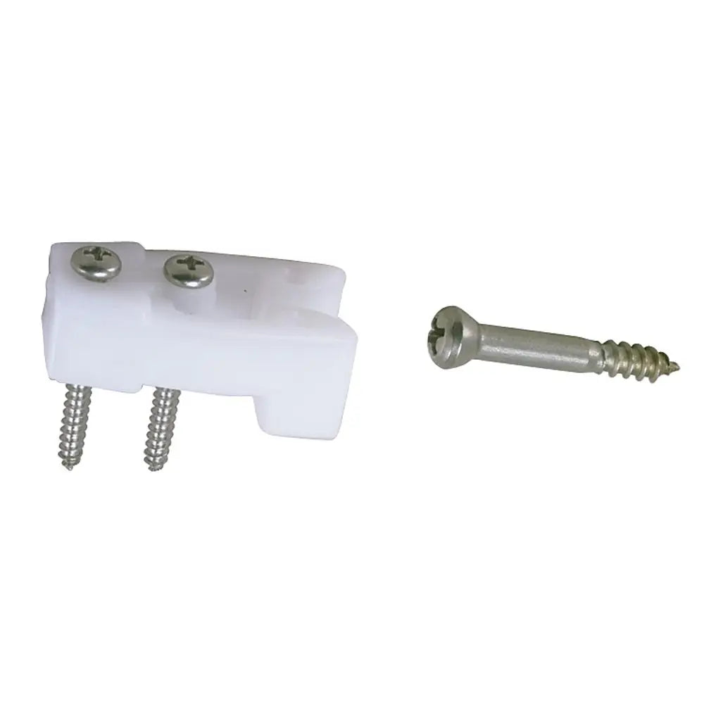 Perko Door Catches - White Nylon/Stainless - Pair [0554DP] - Latches