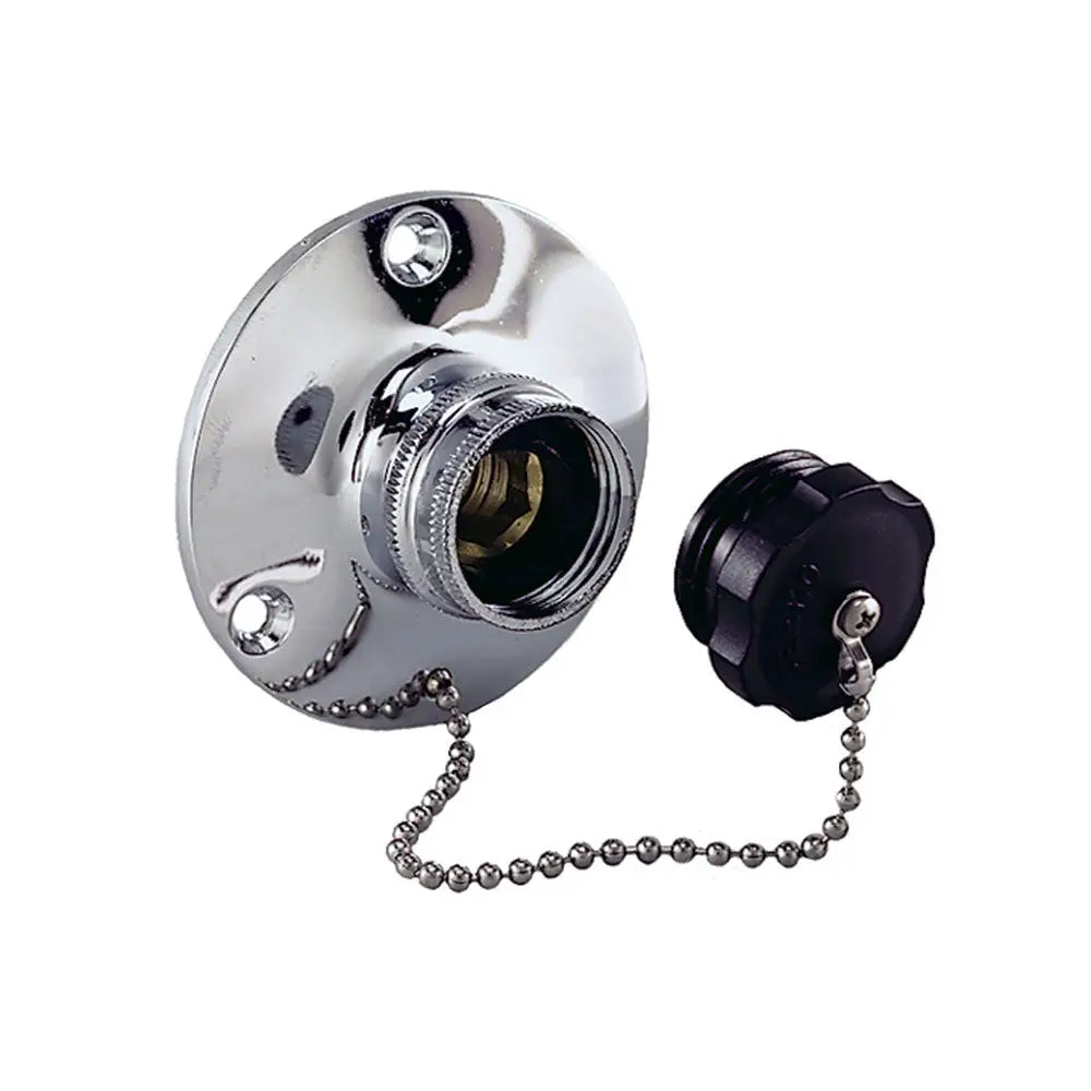 Perko Water Inlet Fitting w/Plug [0499DP0CHR] - Fittings