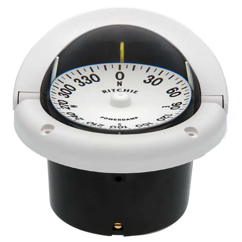 Ritchie HF-742W Helmsman Compass - Flush Mount - White [HF-742W] - Compasses