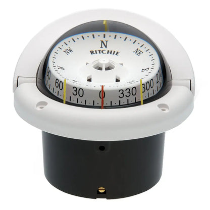 Ritchie HF-743W Helmsman Compass - Flush Mount - White [HF-743W] - Compasses