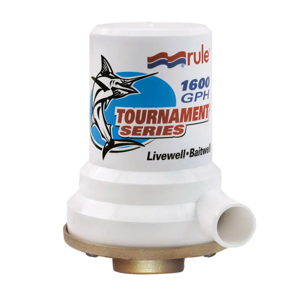 Rule Tournament Series Bronze Base 1600 GPH Livewell Pump [209B] - Livewell Pumps