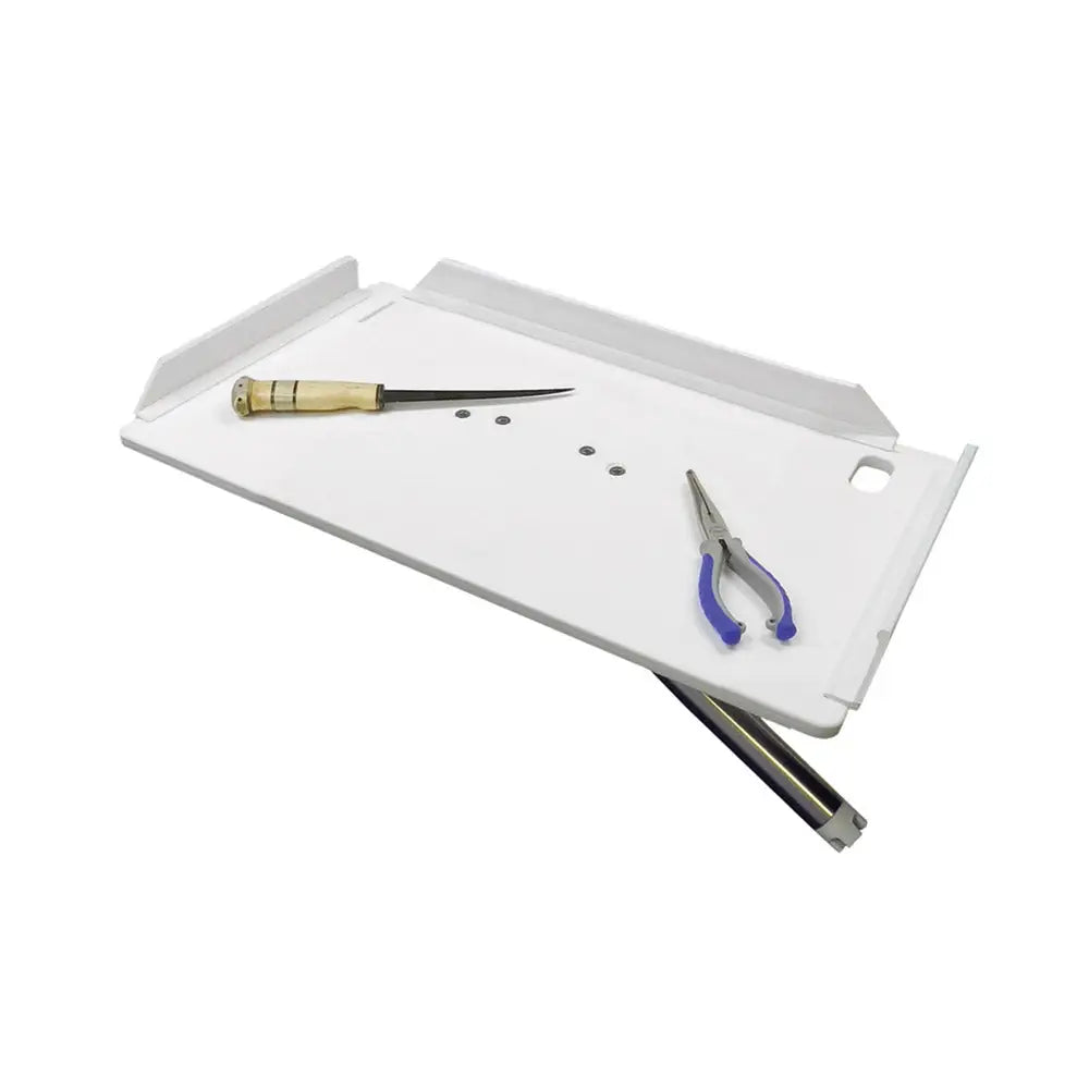 TACO 20’’ Poly Filet Table w/Adjustable Gunnel Mount - White [P01-2120W] - Filet Tables