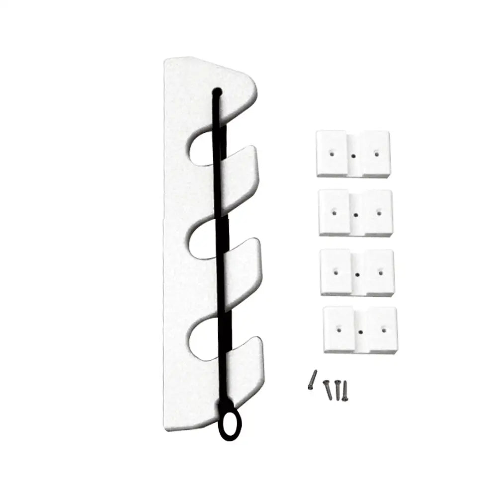 TACO 3-Rod Poly Bungee Rod Holder Rack - White [P03-133W] - Rod & Reel Storage