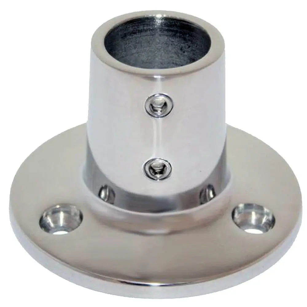 Whitecap ’ O.D. 90 Degree Round Base SS Rail Fitting [6039C] - Rail Fittings